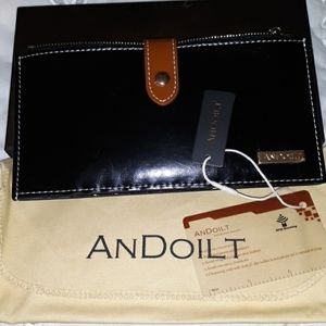 AnDoilt leather wallet RF ID New